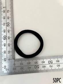 10/20/50pcs Black Elastic Hair Ties, Simple & Fashionable Seamless Hair Ties, Durable Ponytail Holders, Suitable For Daily Use, Gift For Women ,Hair Elastics ,Hair Rubber Bands ,Scrunchies ,Hair Rope