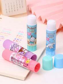 Sanrio 1/2/3/4支装 My Melody Kuromi Cinnamoroll Hello Kitty 强力胶棒 可爱 DIY 手工固体胶 适用于日记本和办公用品 万圣节 圣诞节礼物 返校季学习用品（部分产品随机发货）