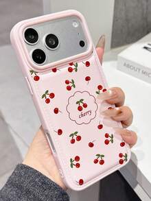 1个云朵樱花图案防摔荔枝纹理手机壳，兼容 17/17 Pro/17 Origin Max/16/16 Pro/16 Pro Max/15/13/15 Pro Max/13 Pro Max/14/14 Pro Max - 彩色 - 查看 3