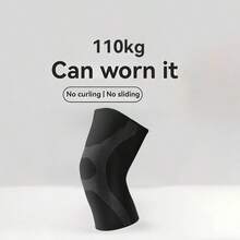 1 Par de rodilleras profesionales, con capacidad de carga de 110 kg | Diseño antideslizante y anticurva | Adecuado para hombres y mujeres, apto para correr, senderismo | Manga de rodilla de nailon de alta elasticidad y transpirable - Multicolor - Ver 3