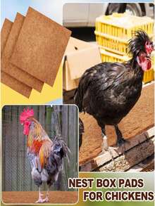 Coconut Fiber Pad For | Easy To Clean Poultry & Pet Nest, Ideal Filler For Chicken Nesting Box
