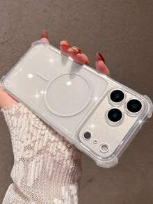 Minimalist High-End Transparent Black Phone Case Compatible With IPhone 17 Pro Max/17 Pro/17/16 Pro Max/16/16 Pro/15 Pro Max/15 Pro/15/11/12/13/14 Pro Max/12 Pro/12 Pro Max/13 Pro/13 Pro Max/7 Plus/14 Pro/14 Pro Max, Minimalist Thick Anti-Drop