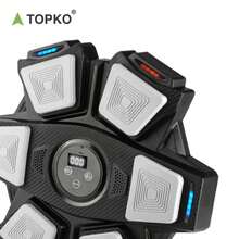 áquina de boxeo musical de pared profesional inteligente para pruebas de fuerza de TOPKO, almacén de EE. UU., objetivo de boxeo - Negro - Ver 5