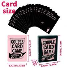 50pcs High-Quality Couple Card Game, Suitable For Drinking With Friends, Party, Couple's Date, Promoting Relationship And Friendship, Fun Classic Cards For Christmas, Halloween, Valentine's Day, Romantic Date Gift - Multicolor - View 3