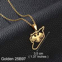 قلادة علم يونيسكس، مجوهرات نسر بتصميم جديد - متعدد الألوان - مشاهدة 13