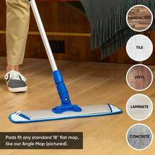 Microfiber Wholesale 18 Inch Microfiber Mop Pads - Machine Washable Reusable Refills And Replacement Wet Mop Heads Compatible With Any Microfiber Flat Mop System 18 Pack - trắng - Xem 5