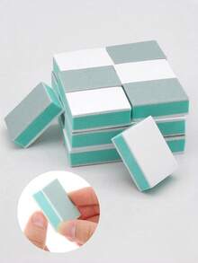 5件套指甲抛光块，指甲锉海绵，双面美甲工具，UV凝胶抛光器迷你抛光护理沙龙足部护理手部护理