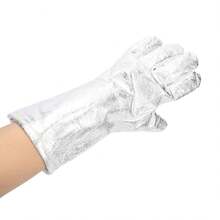 de Soldadura Aluminizados, Resistentes Al Calor, Retardantes de Llama, Forro de Algodón, Aislamiento de Papel de Aluminio, Diseño Ergonómico para Fundición de Metales, - 1 - Ver 10