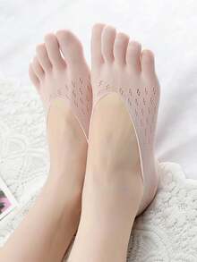 10 Pairs Women's Toe Socks, New Women's Toe Socks, Finger Socks For Women, No Show Low Cut Five Toe Compression Toe Socks - Multicolor - View 3