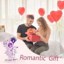 Purple Acrylic "I Love You" Best Girlfriend Gifts, Christmas, Valentine's Day, Birthday Gifts For Her - Transparent - View 5