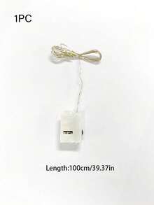 10 件 LED 灯，40 英寸 LED 灯串，3 种照明模式 LED 灯串，闪烁的仙女灯，用于蛋糕、花束、礼物惊喜装饰，适用于万圣节、感恩节、圣诞节、秋季、婚礼、生日派对装饰