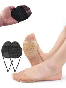 QKC 1 Pair Breathable Comfortable Insole - Half-Size Invisible Insoles, Cushioned, Soft Fabric, Foot Padding, Breathable, Everyday Shoe Accessory, Insoles, Summer High Heels - Multicolor - View 4