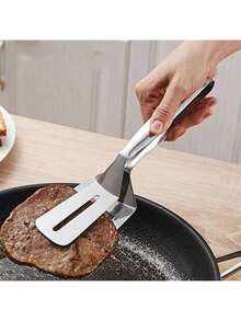 Stainless Steel Spatula Tongs, Multifunctional Steak Barbecue Utensils, Fish Spatula, Bread Tongs, Kitchen Tools, Food Flipping Steak Tongs, Outdoor Picnic Pancake Spatula, Pancake Spatula, Pizza Steak Tongs, Grilling & Cooking Tools
