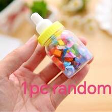 1个创意卡通动物水果牛奶瓶造型橡皮擦，学生橡皮擦，文具，学习用品