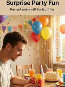 惊喜创意情人节/生日惊喜盒礼物，螺丝盒恶作剧空盒，送给朋友的搞笑礼物，抽象玩具 - 彩色 - 查看 6