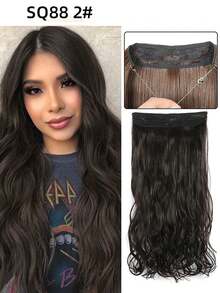 万圣节主题深棕色至栗棕色隐形透明Remy鱼线接发 - 彩色 - 查看 23