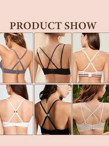 1pc Bra Anti-Slip Clasps, Dragonfly-Shaped Back Cross Bra Clasps, Shoulder-Sliding Plastic Anti-Drop Invisible Bra Buttons With Detachable Fasteners, Bra Strap Holders For Racerback Style, Anti-Slip Invisible Strap Clips