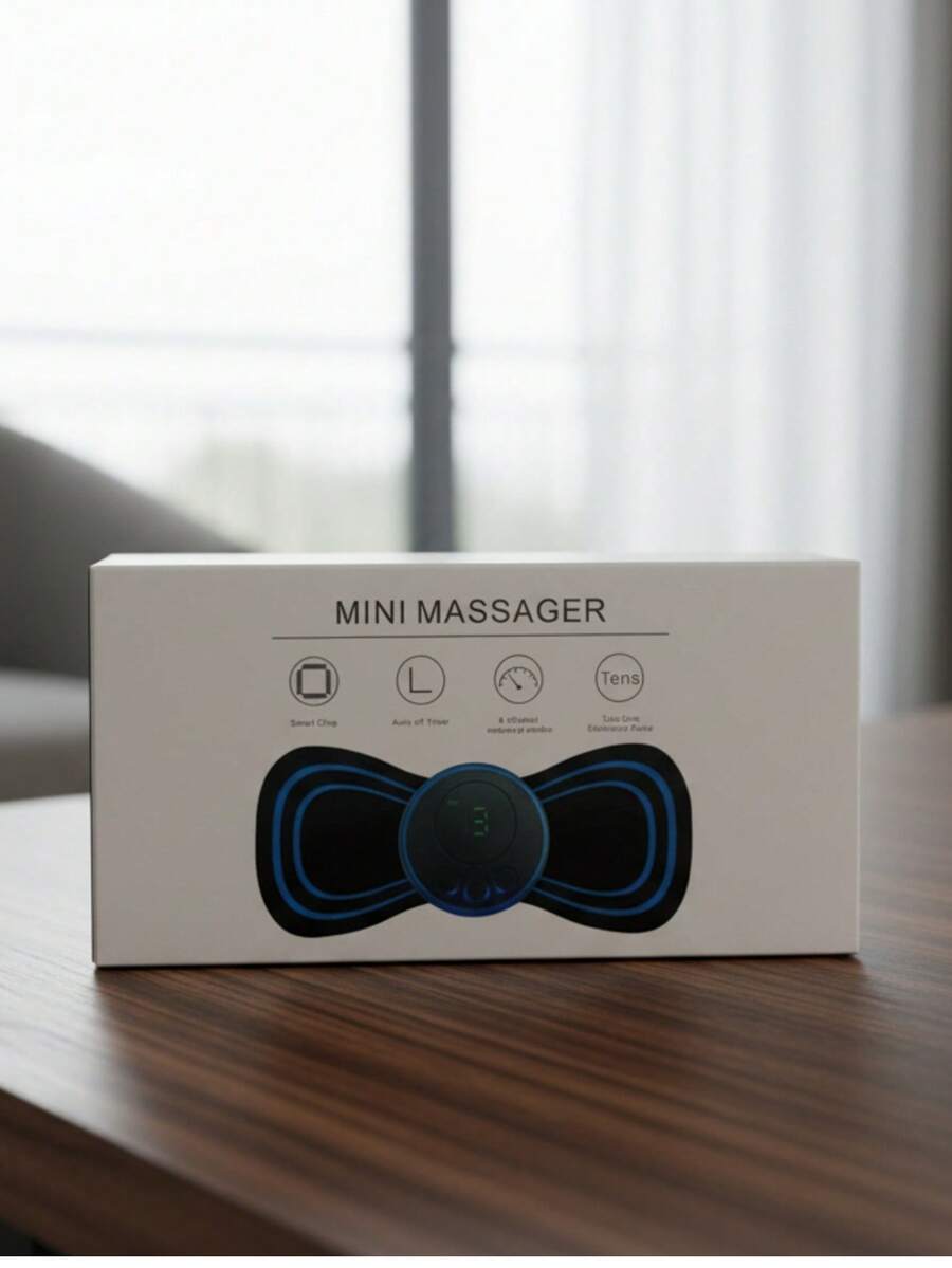 Mini Masajeador Eléctrico Portátil para Alivio Muscular - Negro - Ver 1