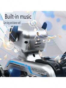 Đồ chơi robot chó điều khiển từ xa 8 bánh, điều khiển từ xa kép 2.4GHz & xe nhào lộn cảm biến cử chỉ có nhạc và nhảy múa, bánh xe Mecanum chống rơi, quà tặng đồ chơi điều khiển từ xa cho trẻ em trai và gái từ 6 tuổi trở lên. - Nhiều màu - Xem 5