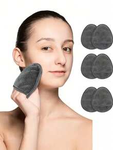 1/3 可重复使用卸妆棉，可水洗卸妆棉，超细纤维卸妆棉，面部超柔软清洁棉，可重复使用卸妆湿巾，卸妆湿巾，超细纤维温和洁面巾，可水洗卸妆棉 - 彩色 - 查看 7