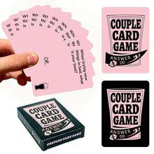 50pcs High-Quality Couple Card Game, Suitable For Drinking With Friends, Party, Couple's Date, Promoting Relationship And Friendship, Fun Classic Cards For Christmas, Halloween, Valentine's Day, Romantic Date Gift - Multicolor - View 5
