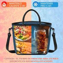 Loncheras para Mujer,gran capacidad,lonchera para hombre,Bolsa de Almuerzo Impermeable,Lonchera Térmica,a Prueba de Fugas,Lunch Bag Reutilizable,para picnic,oficina,camping,al Aire Libre,Azul - Azul marino - Ver 9