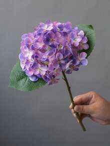1pc New Hydrangea Artificial Flower, Living Room Decor, Floral Arrangement, Photography Prop - Multicolor - View 14