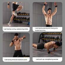 1对腕踝负重套装，1磅（450克），1磅硅胶防水可调节力量训练健身器材，可穿戴腕踝负重手环，腿部腕部负重，健身按摩带，2个硅胶负重手环套装，适用于跑步、健身、瑜伽、游泳 - 耐用、防水、舒适 - 黑色和橙红色可调节腕踝负重 - 粉色 - 查看 7