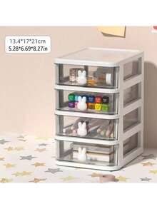 1 Stück Kaninchen-förmige Aufbewahrungsbox für den Schreibtisch, transparente Schubladenausführung, ideal für Schule, Studentenwohnheim, Make-up Aufbewahrung, Cartoon Schreibtisch Organizer, Mini Schubladenausführung Schreibtisch Kunststoff Aufbewahrungsbox, Kaninchen Stiftehalter - Verschiedenfarbig - Übersicht 17