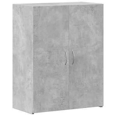Mobile schedario vidaXL, grigio cemento, 60x32x77,5 cm, materiale a base di legno
