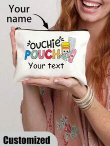 Customized Medical Storage Bag ,Toiletry Bag, Cosmetics Storage Bag,Multifunctional Storage Bag- Custom Your Name, Perfect For Nhs Thank You, New Grad, Hospital Staff & Medical Students Gifts,Nurse Cosmetic Makeup Bag Nurse Practitioner Gift Np Graduation Gift Zipper Pouch Bag For Nursing Student Teacher - Beige - View 15