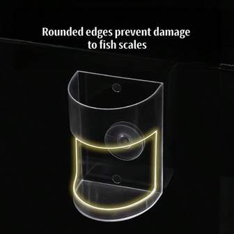 Suction Cup Fish Food Feeder, Anti-Float Fixed Point Fish Food Feeding Device, Small Floating Sinking Fish Food Fixed Feeding Supplies