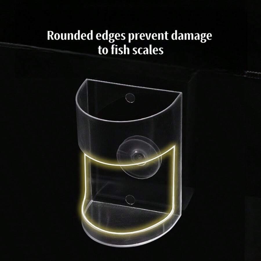 吸盘式鱼食喂食器，防漂浮固定式鱼食喂食装置，小型浮沉式鱼食固定喂食器