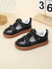 Toddler Boys/Girls Closed Toe Sandals, Infant Soft Bottom Anti-Slip Anti-Kick Functional Sandals - Black - View 2