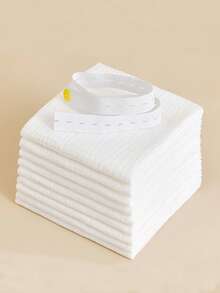 5片装婴儿棉纱布尿布，柔软吸水，新生儿可洗纱布尿布，多片装可替换，婴儿拍嗝巾，多功能毛巾 - 彩色 - 查看 4