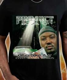 Camiseta de rapero Hot Project Pat unisex de manga corta, todas las tallas S-2345XL - Negro - Ver 7