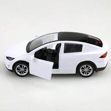 1个（袋装）1/36纯色锌合金玩具车车身，仿SUV儿童玩具，适合3岁及以上男孩。单辆合金玩具车，带回力功能，两侧车门均可打开，节日礼物，玩具收藏，高仿真合金压铸玩具车，SUV型合金回力模型车。白色 - 白色 - 查看 3