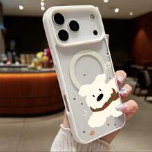 Custodia magnetica per telefono in acrilico di alta qualità, con design artistico alla moda e colori festivi - custodia di ricarica magnetica, pratica e protettiva antiurto per iPhone 11, 12, 13, 14, 15, 16, 17, 17 Air, 17 Pro, 17 Pro Max - Bianco - Visualizzare 13