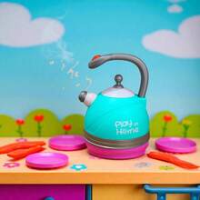 Tetera de Agua Juguete Infantil con Efecto de Vapor, Juguetes Chef, Accesorios y Utensilios de Cocina para Niños, Cocina de Juguete, Desarrollo Infantil, Creatividad Niños, Juguete Niña Niño, Aprendizaje y Diversión, Juguetes para Niños, Regalo Navidad - Azul Cadete - Ver 6