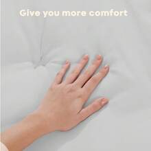 1pc Japanese Tatami Mattress Cover, Breathable & Comfortable, Soft & Cozy, Down Alternative Filling, Light Gray - Light Grey - View 5