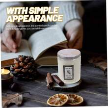 Vela Aromtica Decorativa De Lychee y T Candle Festival Decor Para Hogar y Ocasiones Especiales Diseo Estilizado y Artesanal Quema Limpia y Duradera - Blanco - Ver 4