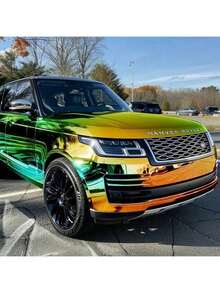 1pc Rainbow Chameleon Car Wrap Film - Copper Electroplated Vinyl Decal, Waterproof, Scratch-Resistant, Durable, Suitable For Car Interior And Exterior Decoration, Exquisite Appearance - one-size - View 9