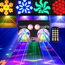 Party Lights DJ Disco Lights LED Stage Lights Projector Strobe Lights Voice Activated DMX Sound Activated With Remote Control Club Bar Karaoke Holiday Entertainment Dance Christmas Birthday Wedding Nightclub Family Party Decoration Ambiance Lights - View 2