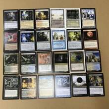 New 108 Pcs MTG Magic Cards Proxy Black Core Paper With Hologram Cards All Rare Expensive Cards - Beige - View 8