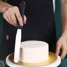 1/2 st vinklad glasyrskrapa, böjd förskjuten glasyrspatel, professionell glasyrskrapa med lätt plasthandtag, för tårtdekorering, bakning, kökstillbehör - Multifärgad - Visa 4