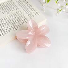 2012年2月6日 女士花朵爪夹，简约发饰，适合海滩度假，发夹 - 白色 - 查看 8