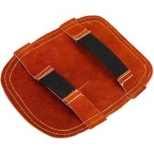 Escudo de Mano de Soldadura, Guantes de Soldadura Escudoérmico Cuero de Vaca Dividido Almohadilla de Mano de Soldadura Trasera Aluminizada para Caldera Industrial, Fundición de - 1 - Ver 1