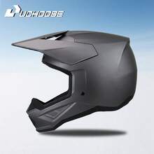 906-Motorcycle Off-Road Helmet, Fully Covered Electric Vehicle, Pulling Full Helmet, Mountain Downhill, All Season - Baby Blue - View 1