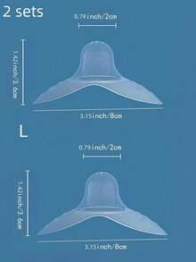 2 unidades de Cubiertas de lactancia de silicona con caja de almacenamiento, protectores de pezones, escudos de lactancia anti-dolor y anti-mordida, almohadillas de pecho delgadas, cubiertas fáciles de limpiar - Multicolor - Ver 18