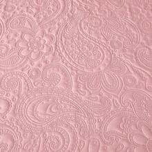 Modern Style, Polyester Fiber, Embossed Bedspread 3 Pieces Set, Stain Resistant, Suitable For Living Room, Bedroom, Hotel - Pink - View 10